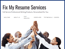 Tablet Screenshot of fixmyresume.net